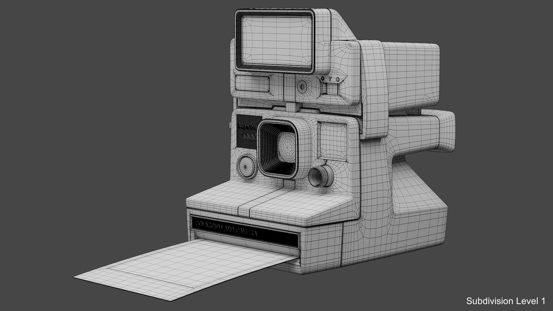 Polaroid Land Camera 1000 3D model_17