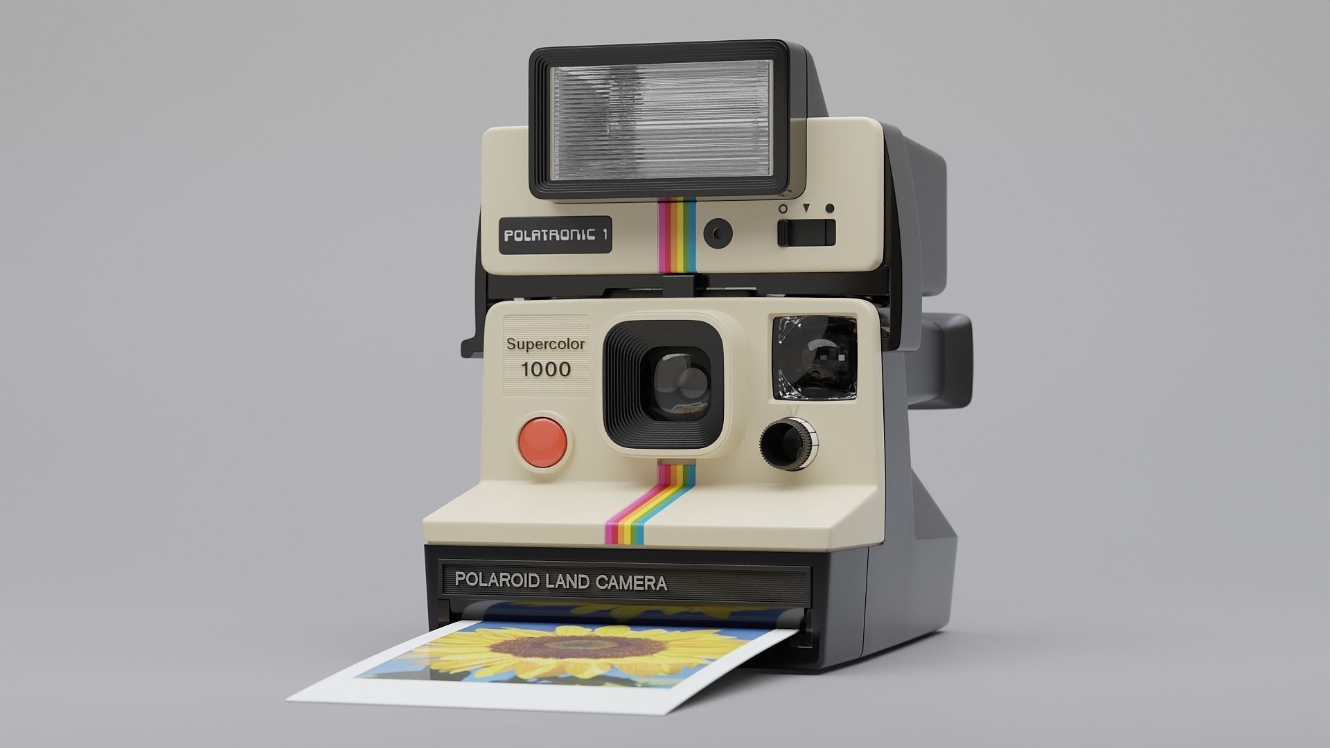 Polaroid Land Camera 1000 3D model_9