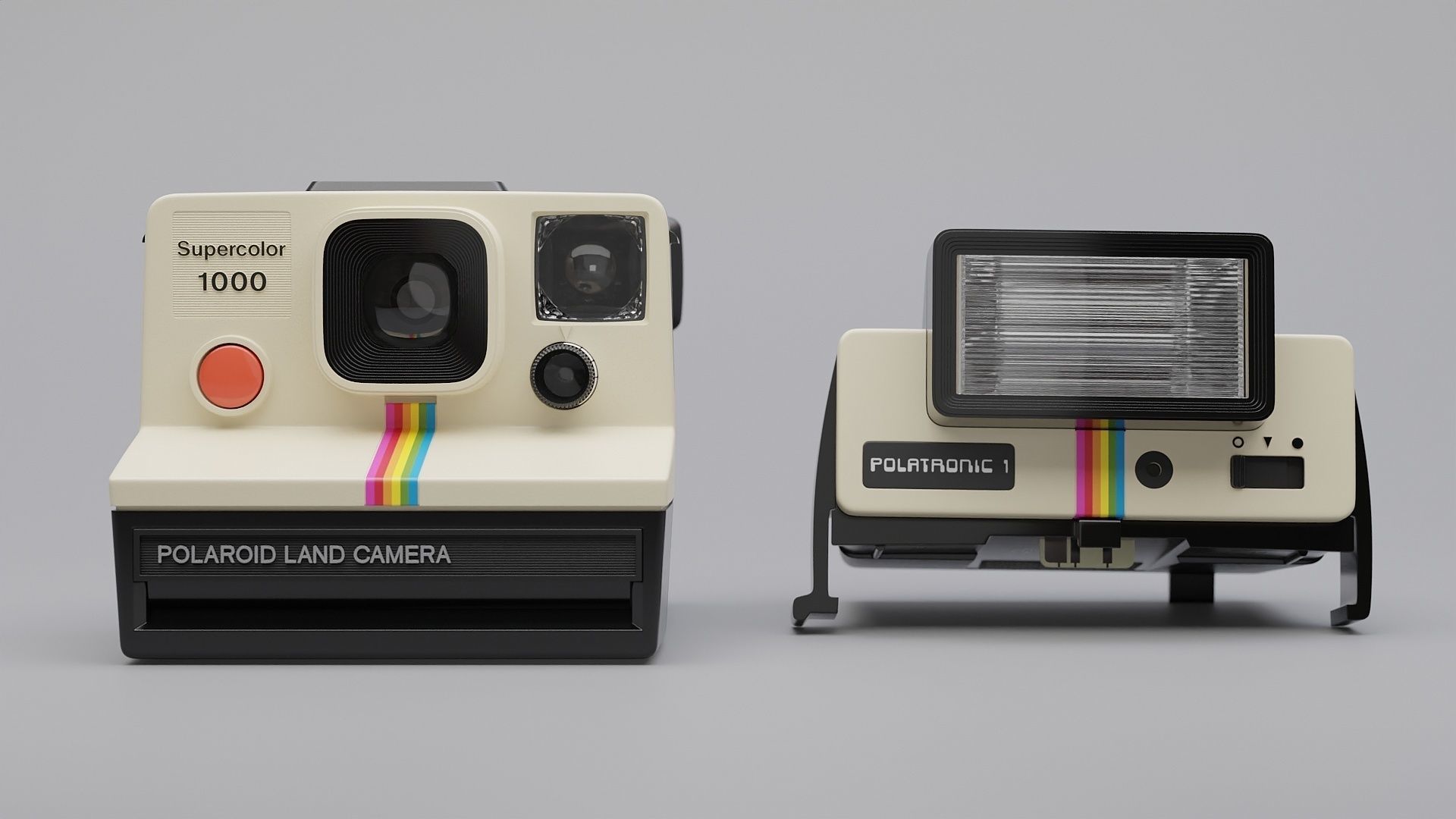 Polaroid Land Camera 1000 3D model_14