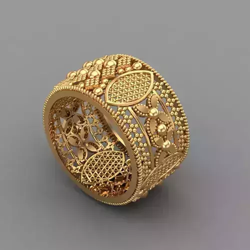 Gold ring band jewelry for woman