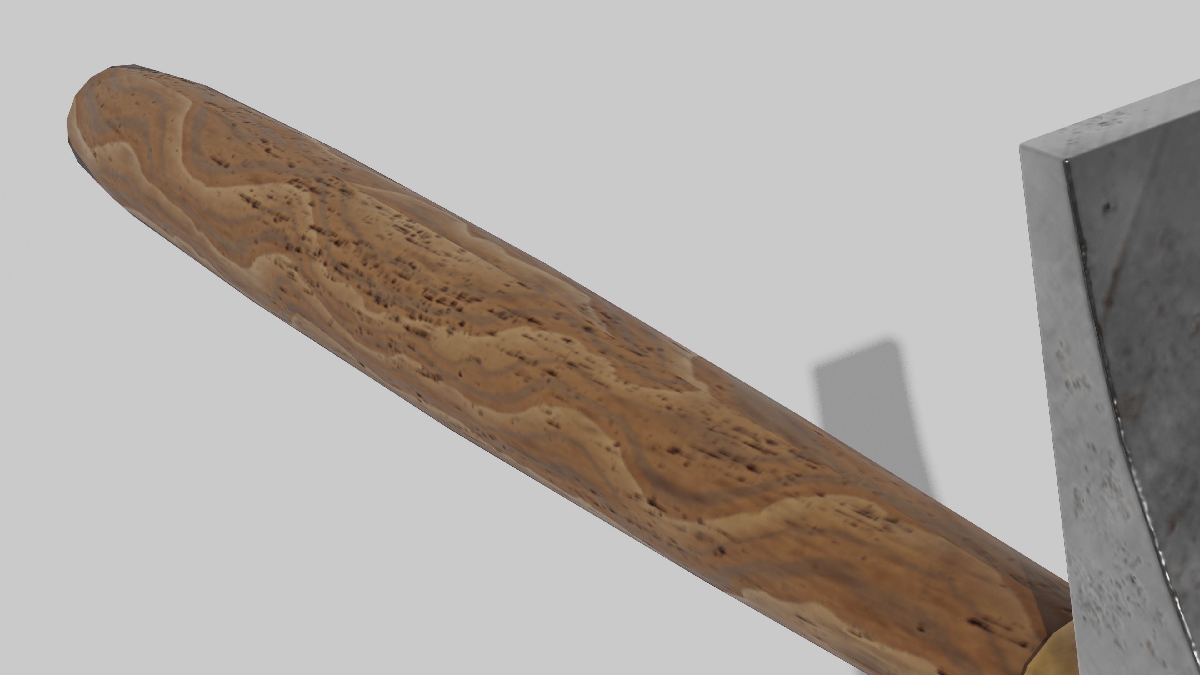 OB 00 25 vampire hunter hammer c Low-poly 3D model_4