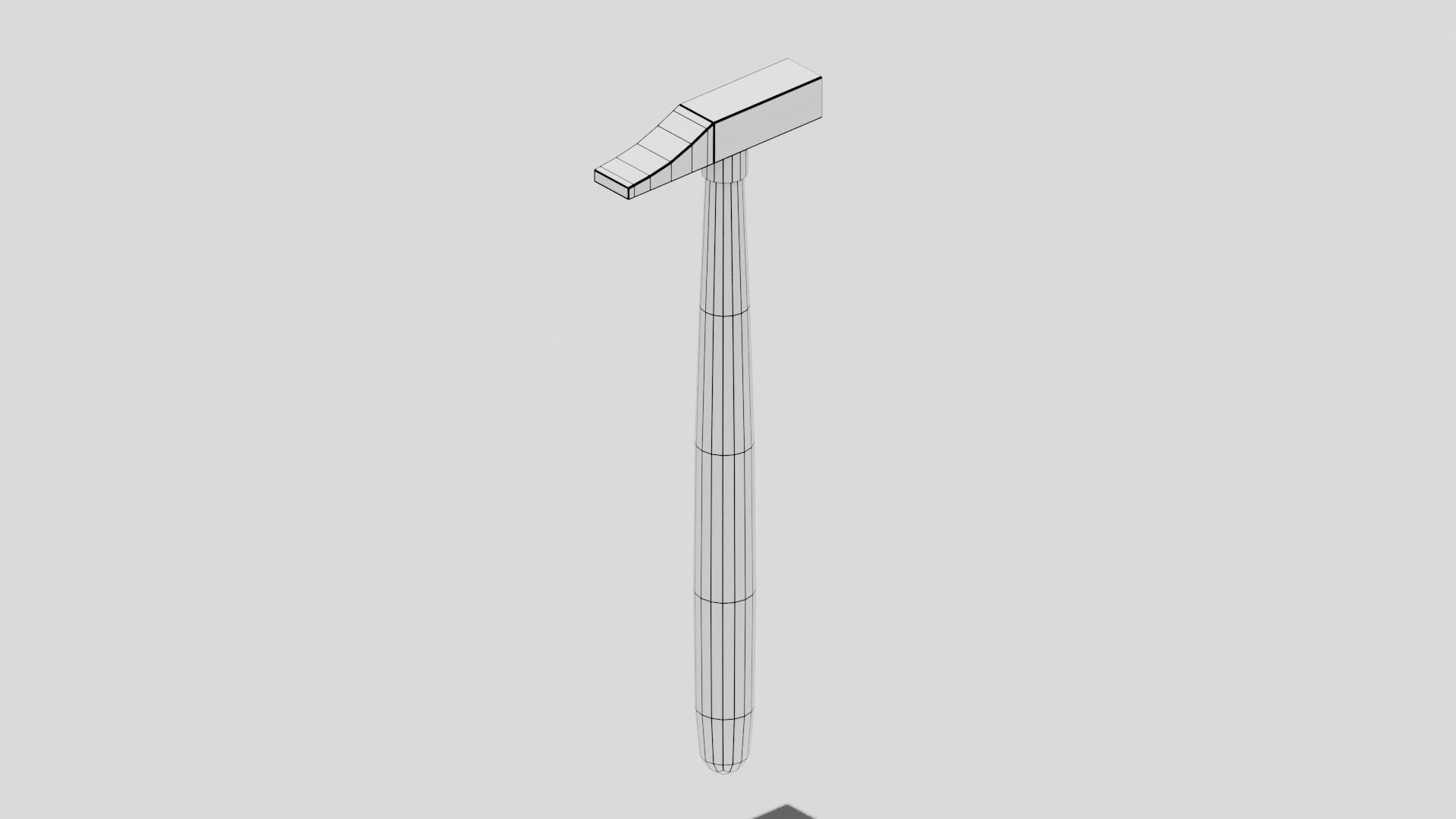 OB 00 25 vampire hunter hammer c Low-poly 3D model_7