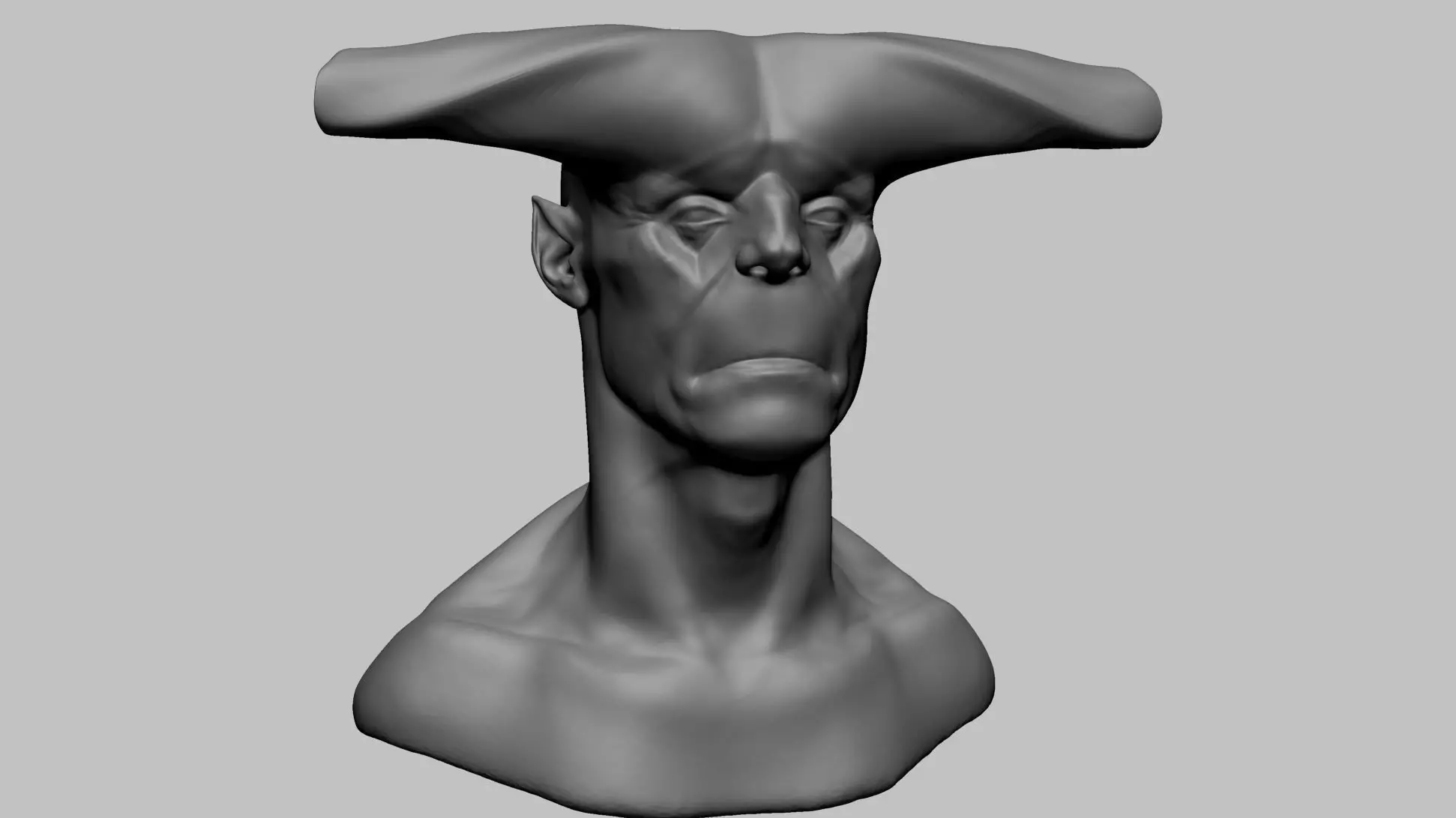 Creature Head P 3D model_0
