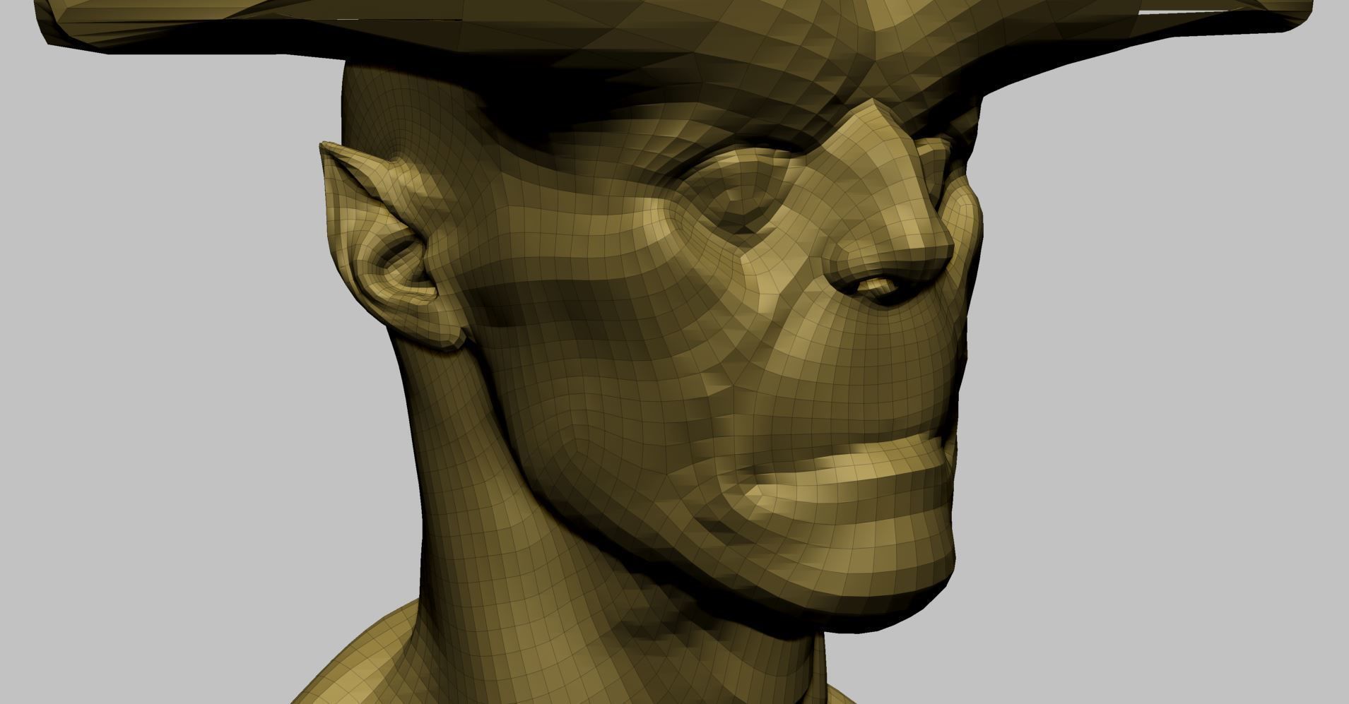 Creature Head P 3D model_11