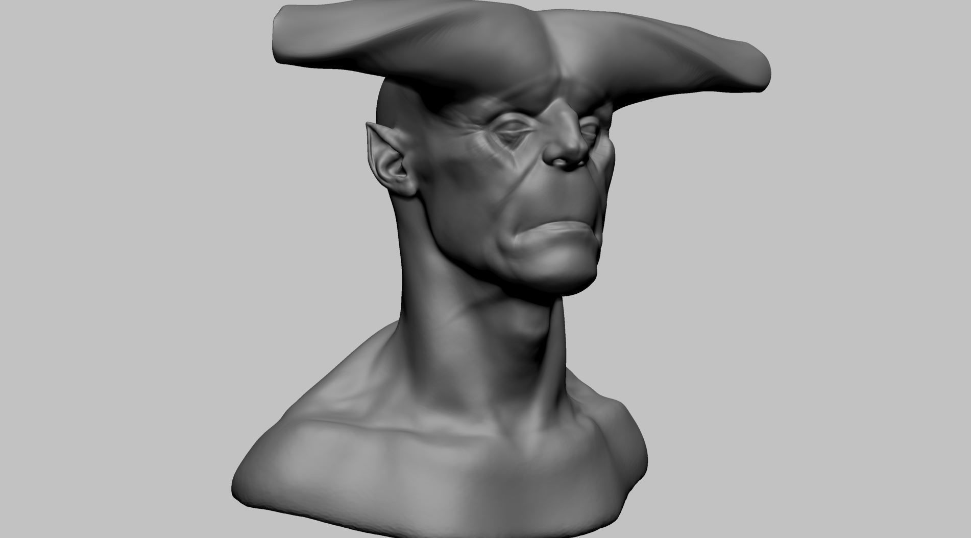 Creature Head P 3D model_1