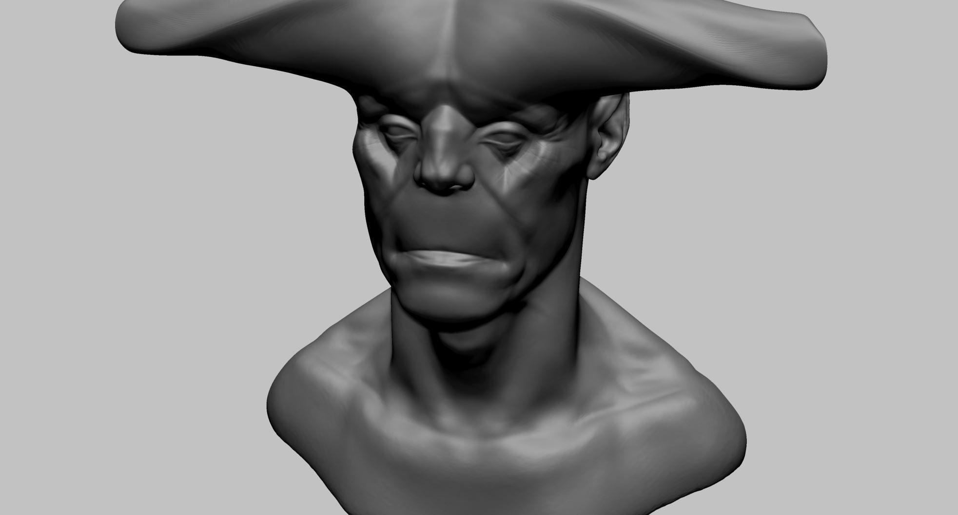 Creature Head P 3D model_7