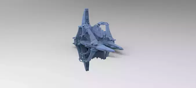 Dark Terra Former ship 1 3D model
