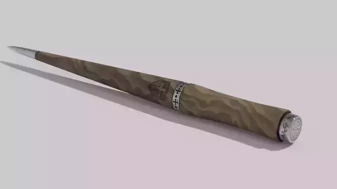 OB 00 30 vampire hunter stake Low-poly 3D model