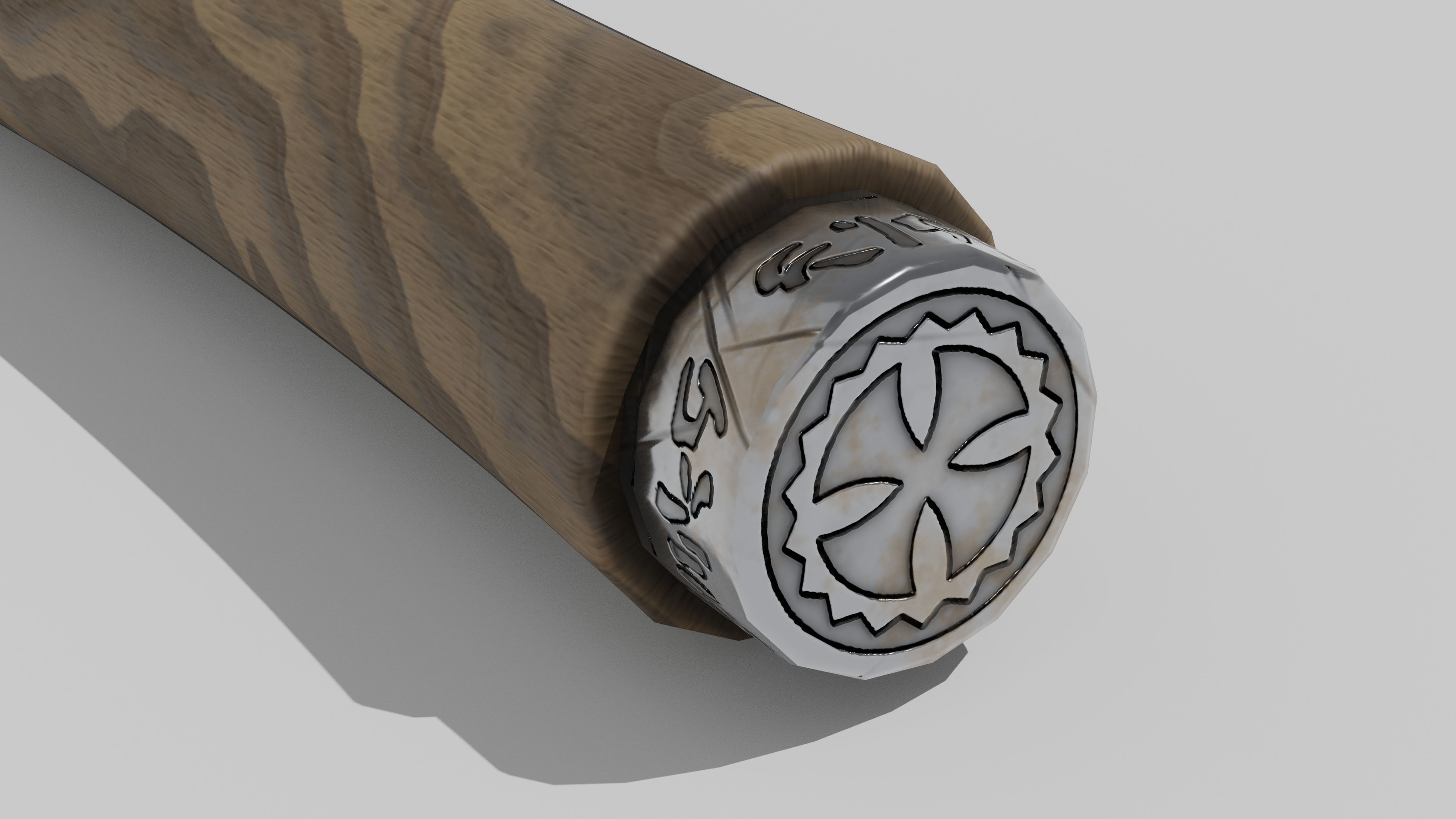 OB 00 30 vampire hunter stake Low-poly 3D model_3