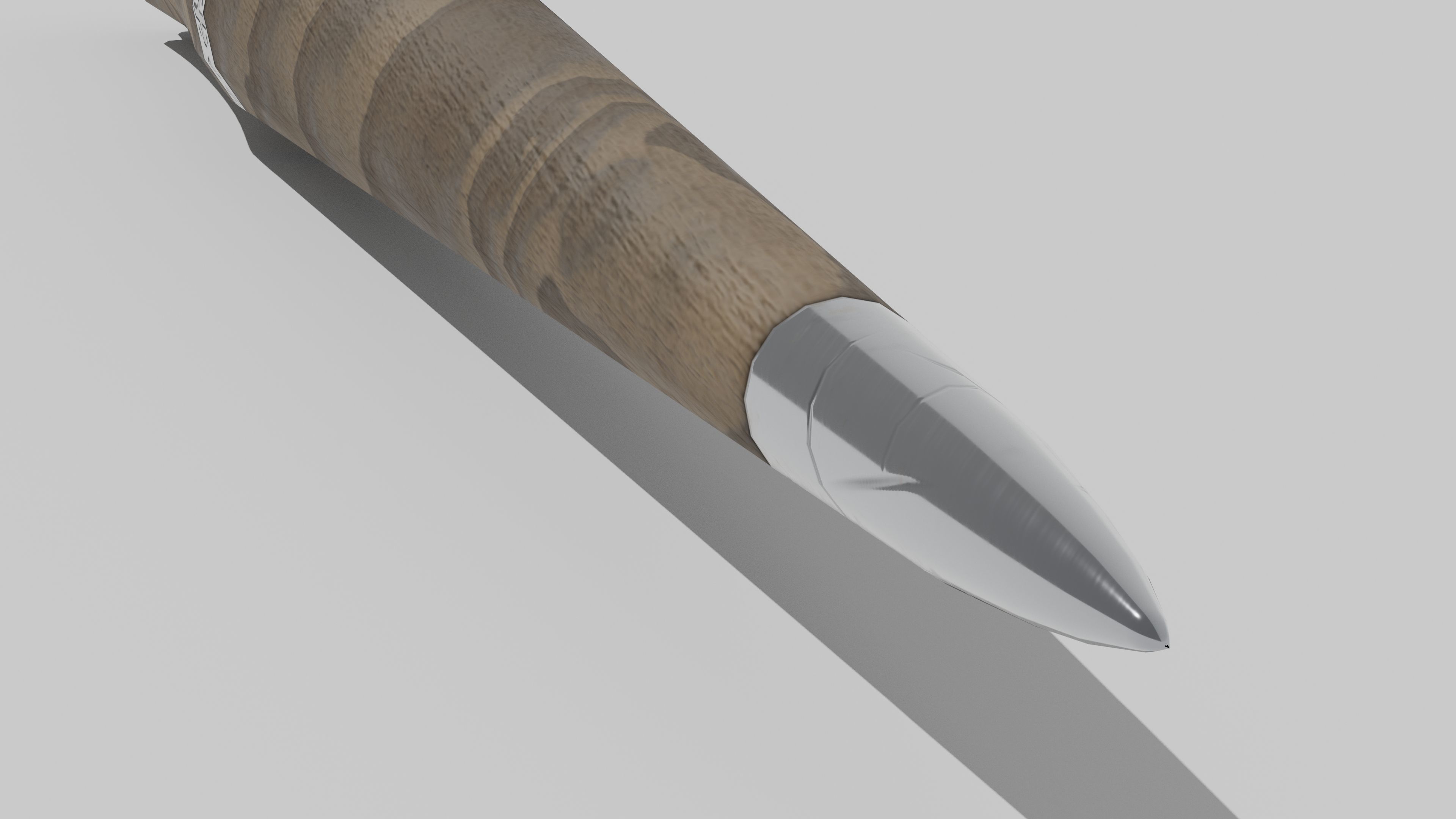 OB 00 30 vampire hunter stake Low-poly 3D model_4