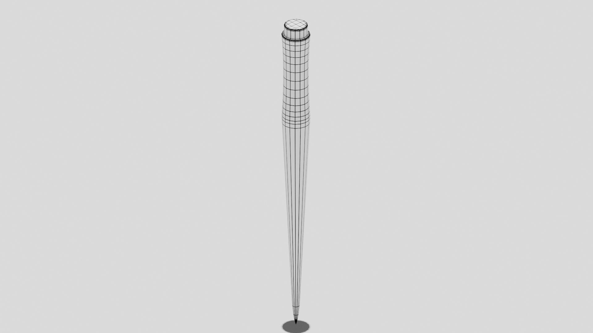 OB 00 30 vampire hunter stake Low-poly 3D model_7