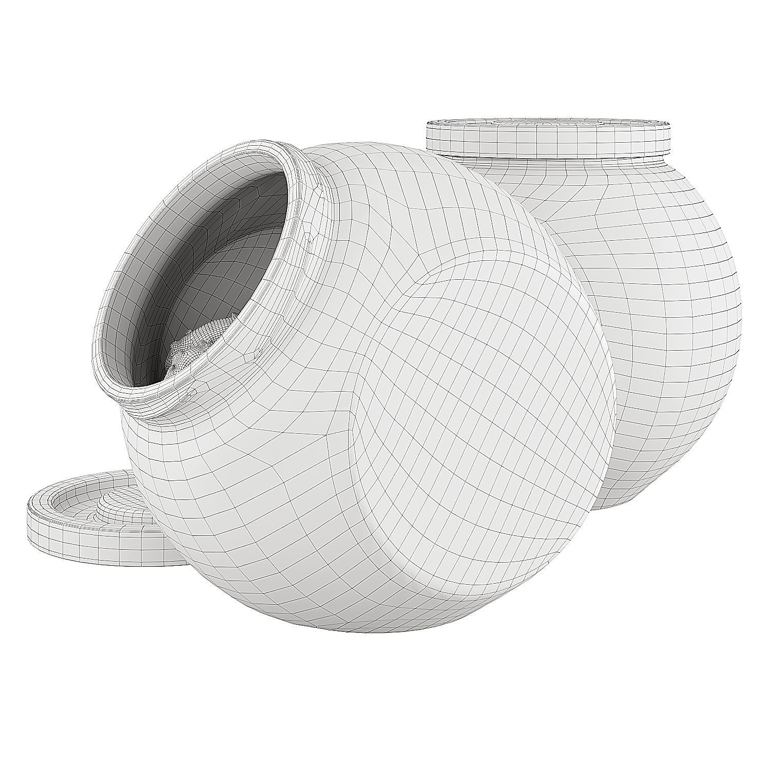 Chocolate Chip Cookies in a Glass Jar 15 3D model_11