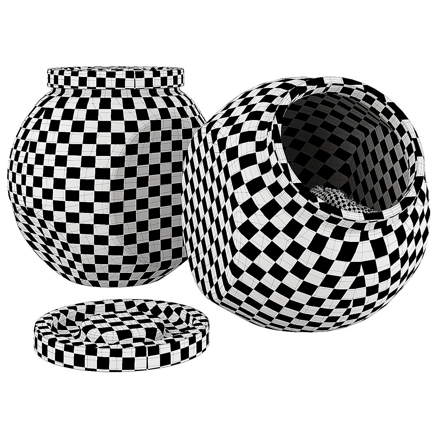 Chocolate Chip Cookies in a Glass Jar 15 3D model_14