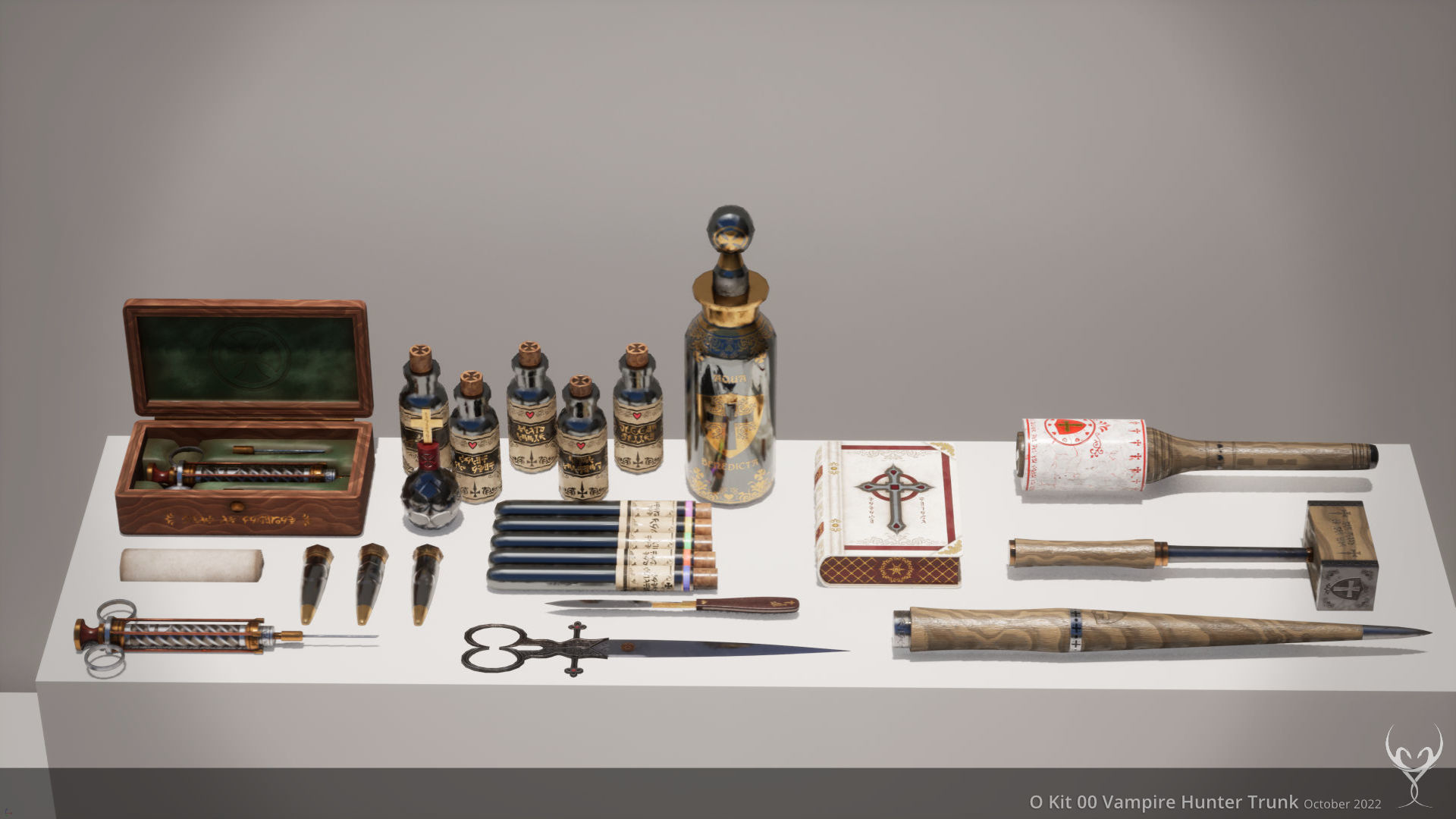 OB 00 Vampire Hunter Trunk 3D Model Collection_14