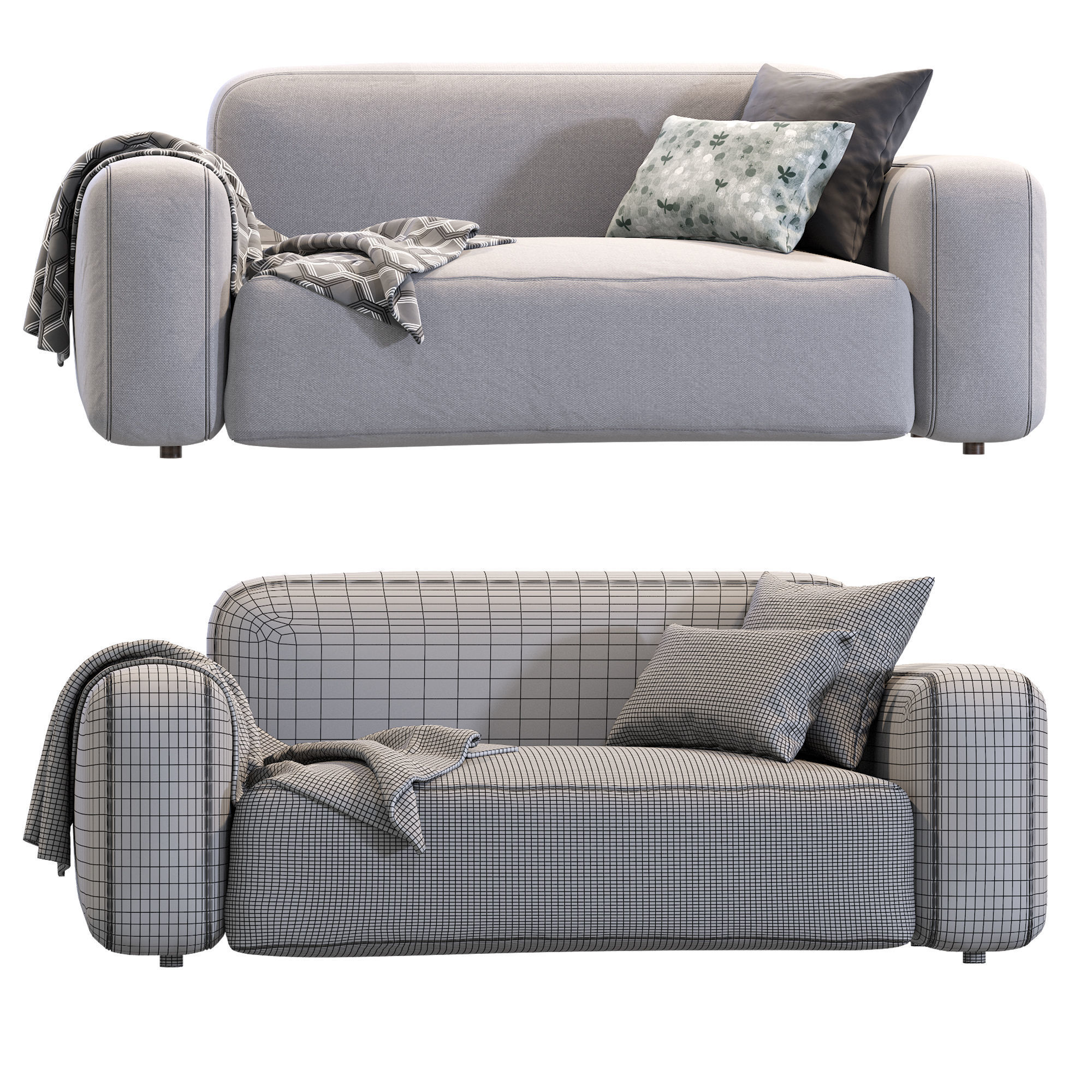 Cazarina  Small Sofa Norman 3D model_4