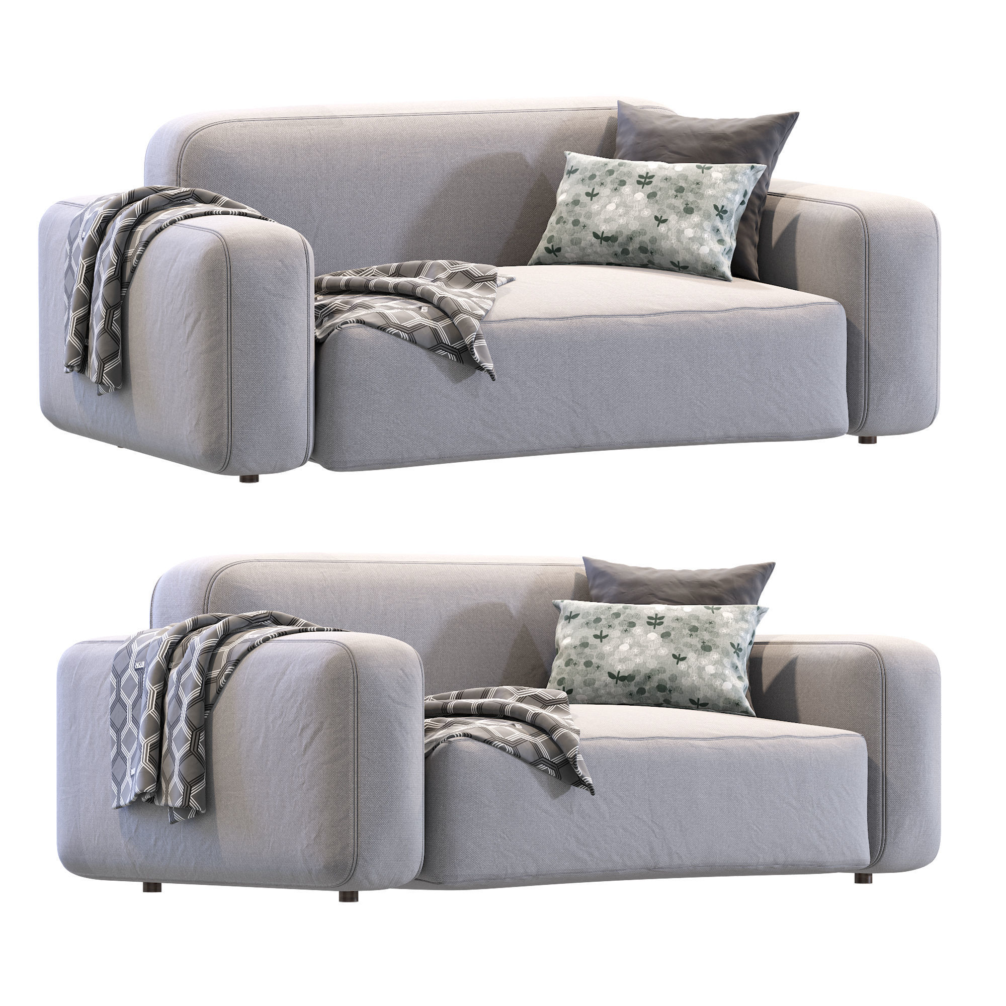 Cazarina  Small Sofa Norman 3D model_2