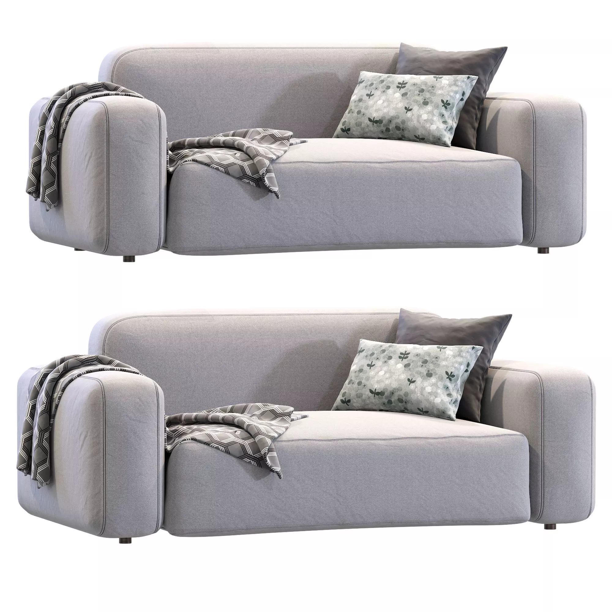 Cazarina  Small Sofa Norman 3D model_0
