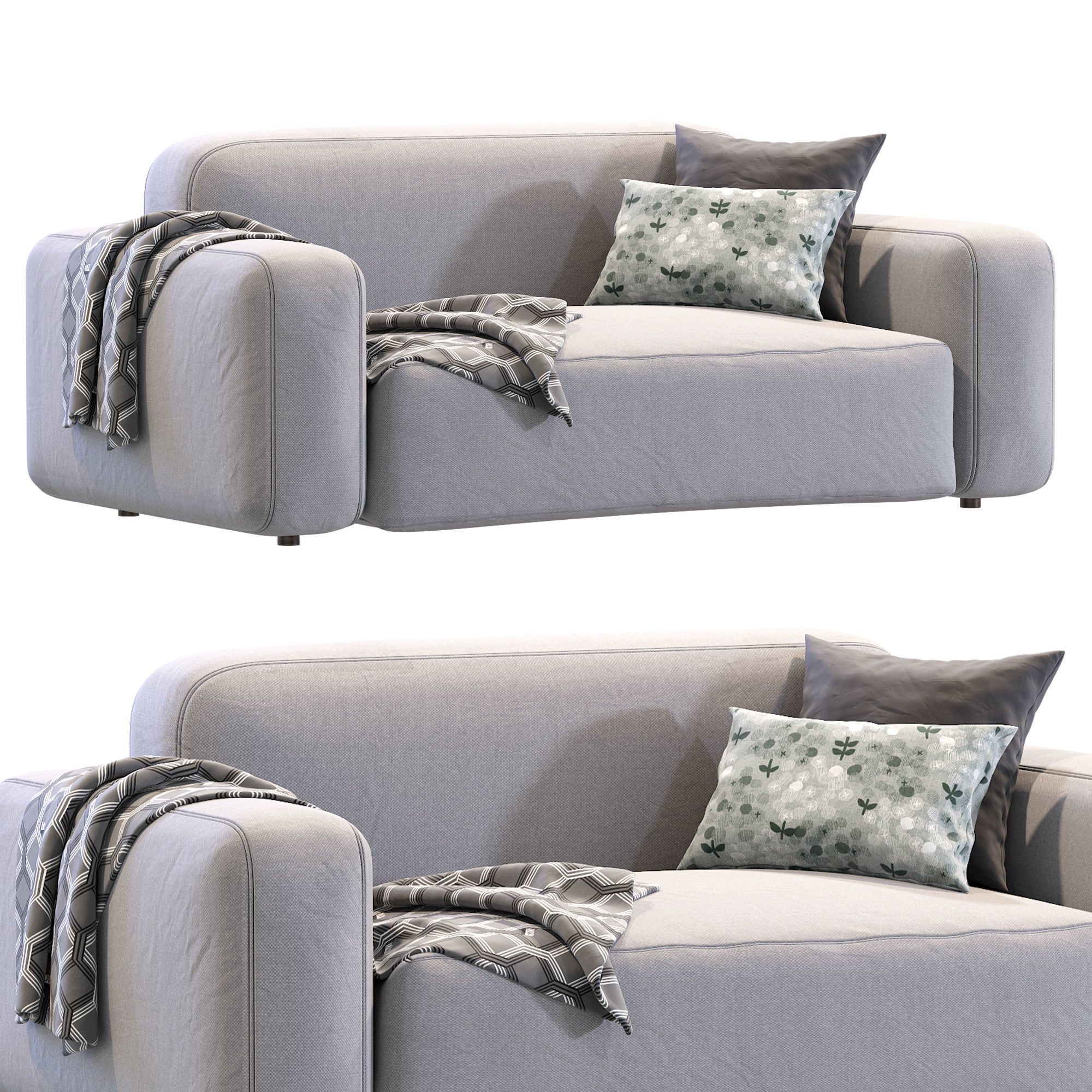 Cazarina  Small Sofa Norman 3D model_3