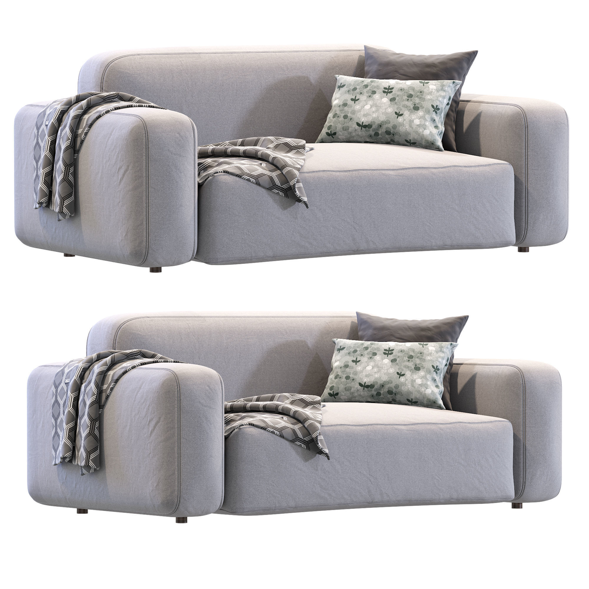 Cazarina  Small Sofa Norman 3D model_1