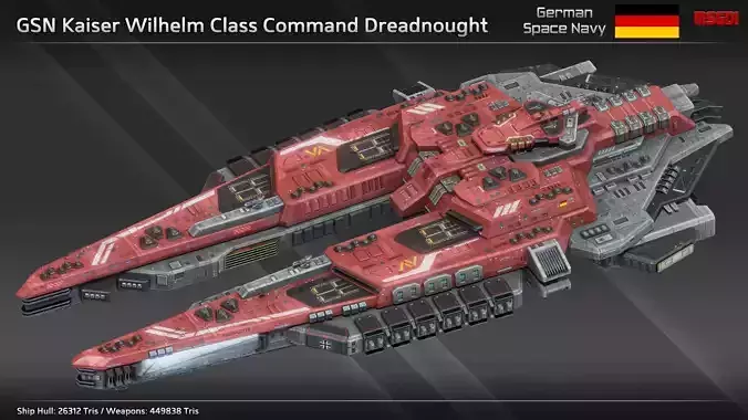 GSN Kaiser Wilhelm Class Command Dreadnought