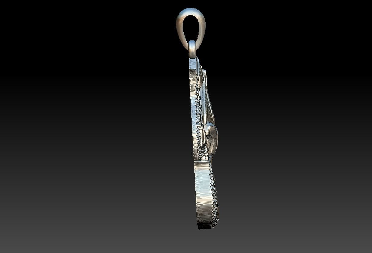 Octopus Pendant 3D print model_7