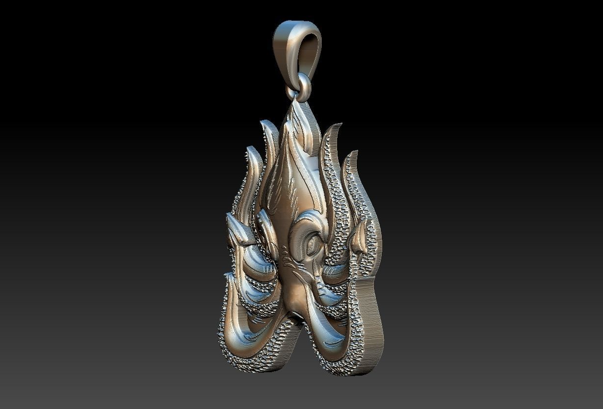 Octopus Pendant 3D print model_2