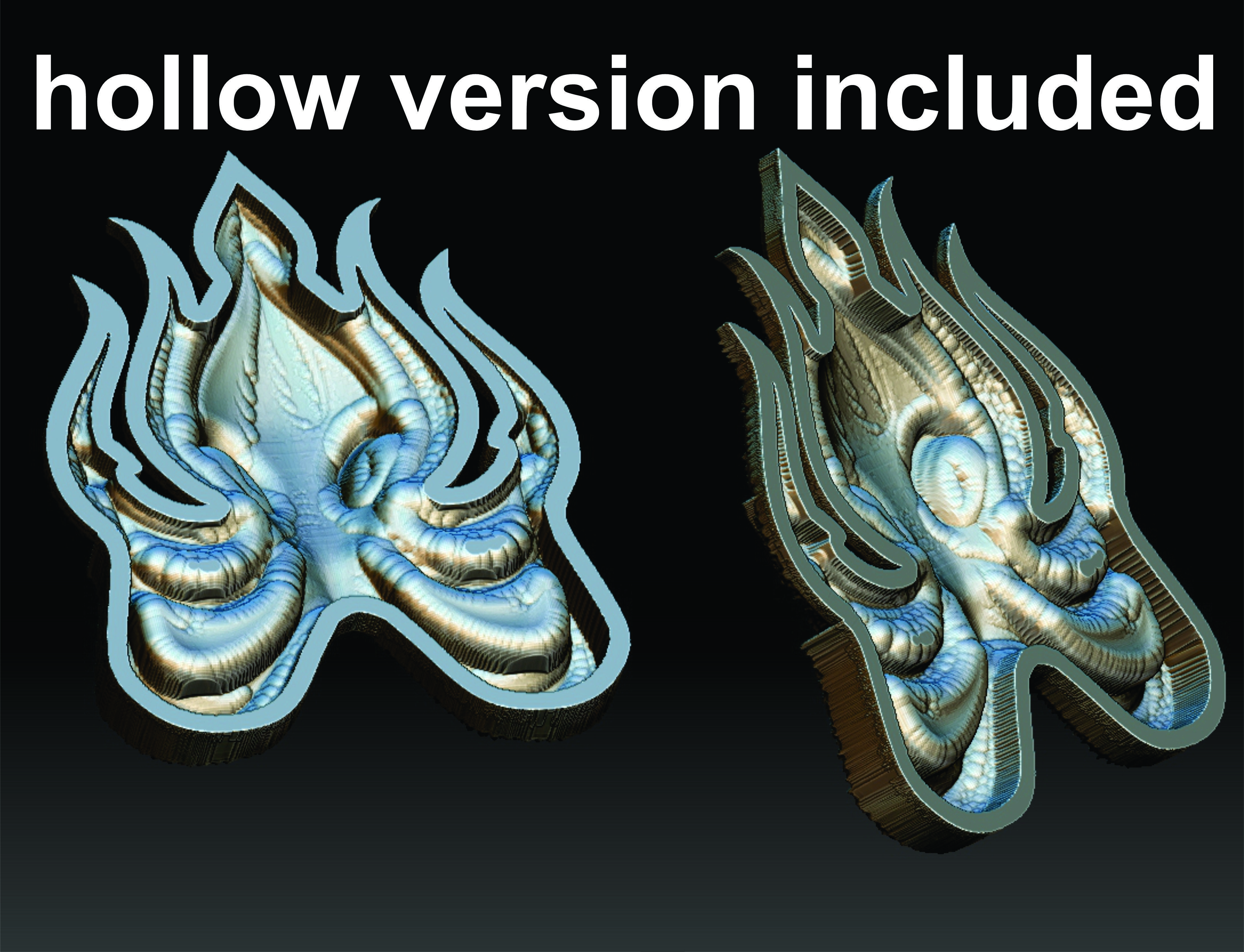 Octopus Pendant 3D print model_8