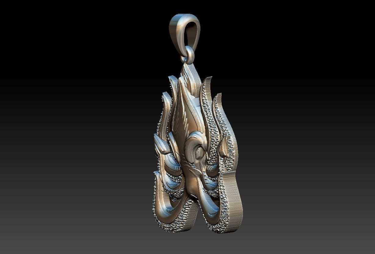 Octopus Pendant 3D print model_13