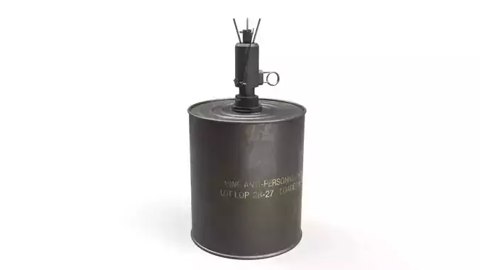 Bouncing Betty M16 Landmine 3D model