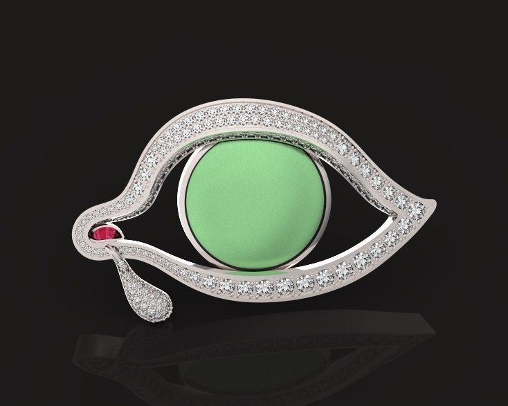  Eye of Time brooch by Salvador Dali 3D print model_14