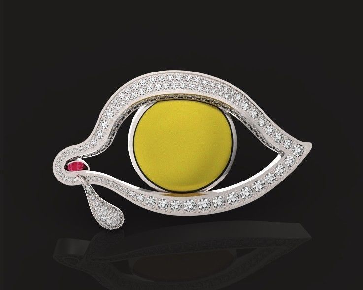  Eye of Time brooch by Salvador Dali 3D print model_40