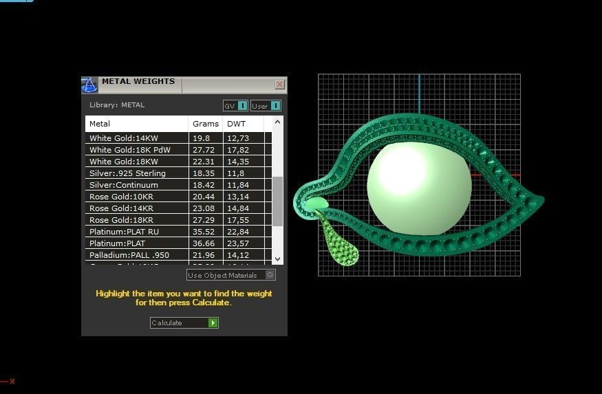  Eye of Time brooch by Salvador Dali 3D print model_7