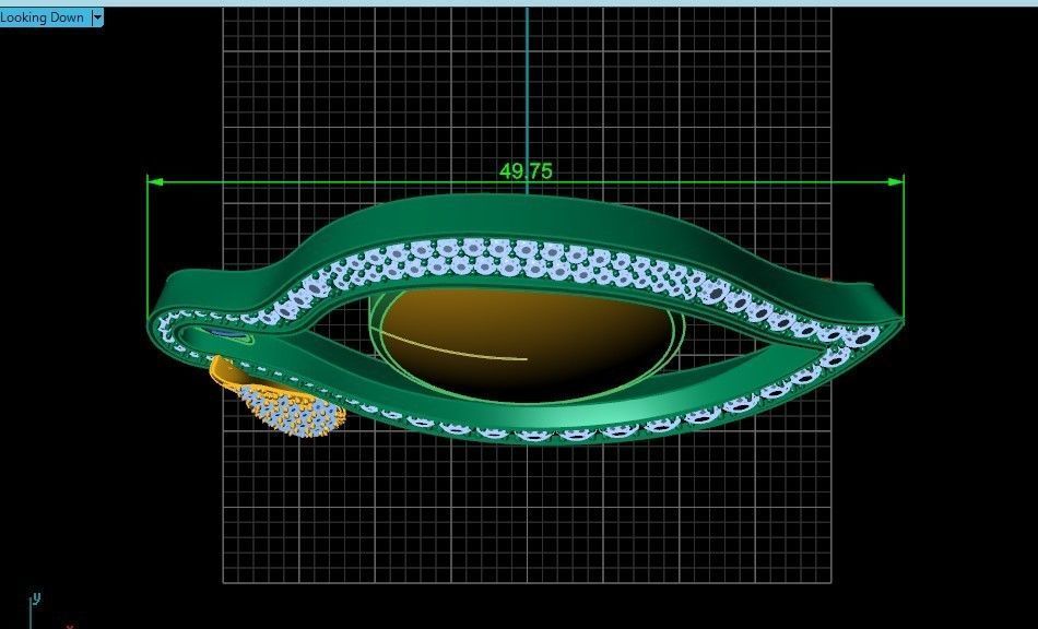  Eye of Time brooch by Salvador Dali 3D print model_20