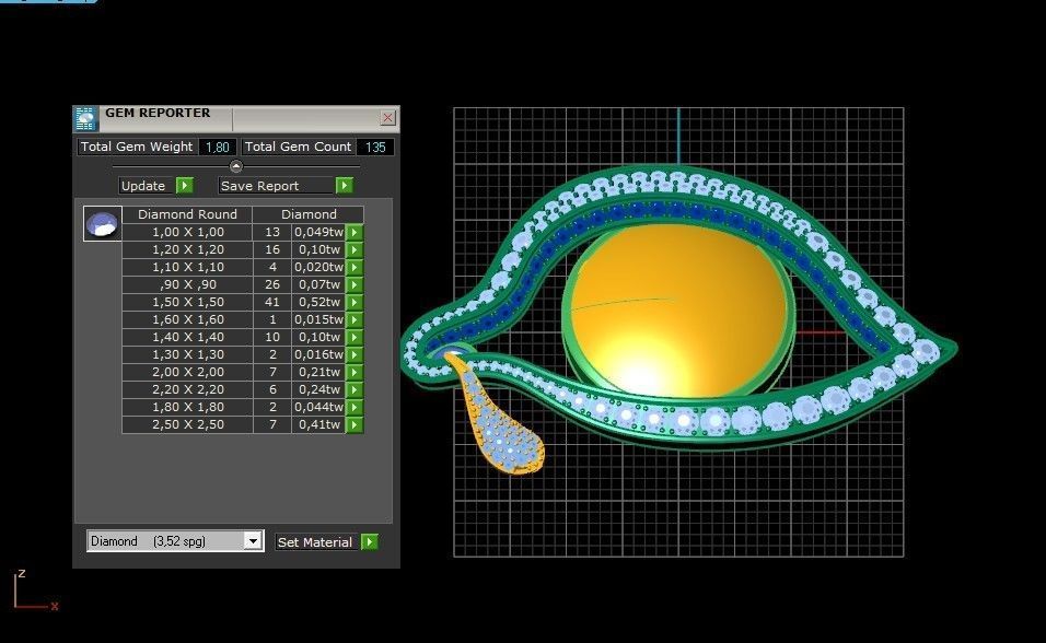  Eye of Time brooch by Salvador Dali 3D print model_5