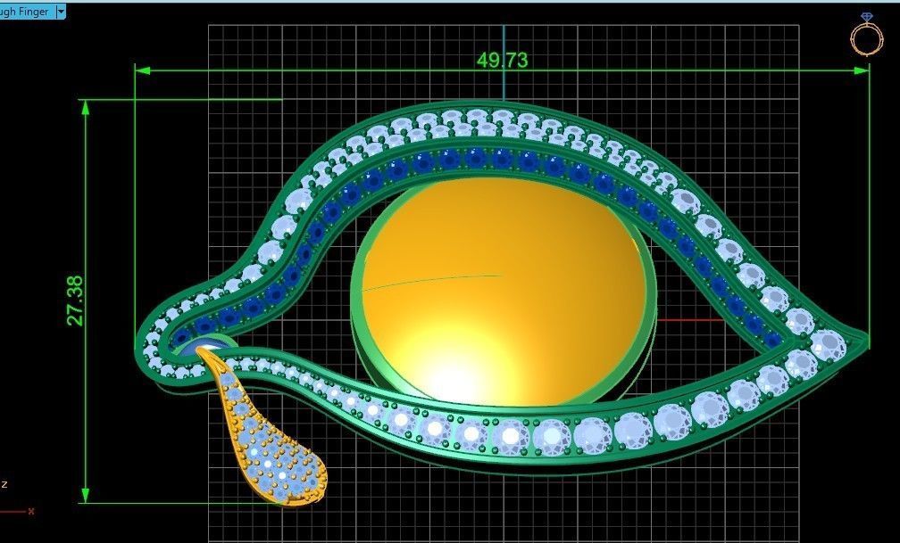  Eye of Time brooch by Salvador Dali 3D print model_21