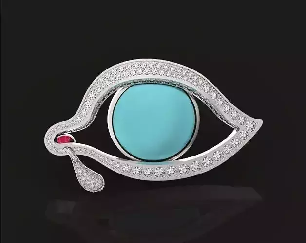  Eye of Time brooch by Salvador Dali 3D print model