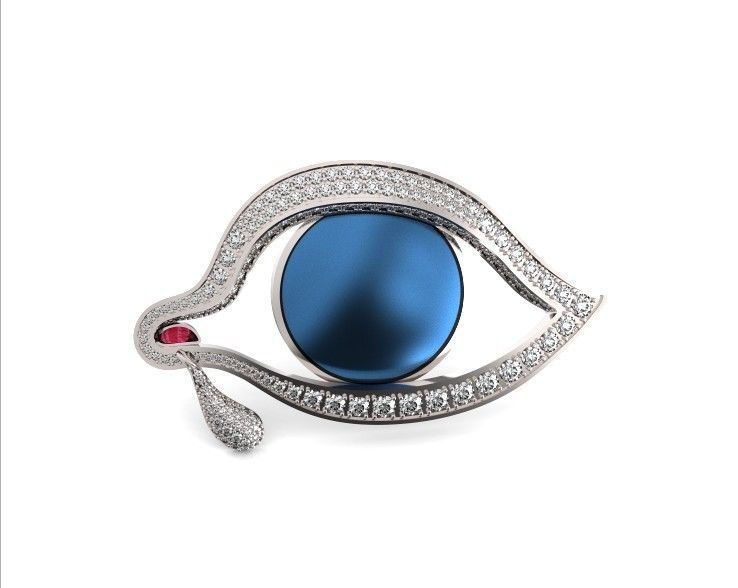  Eye of Time brooch by Salvador Dali 3D print model_36