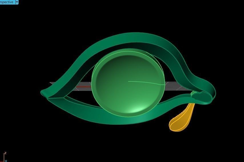  Eye of Time brooch by Salvador Dali 3D print model_23