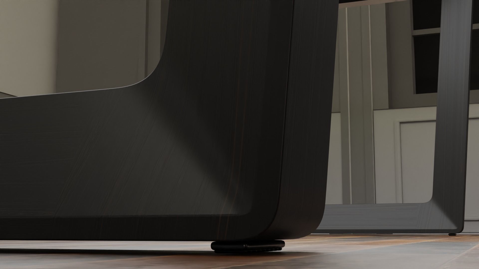 Marble Dining Table Low-poly 3D model_2