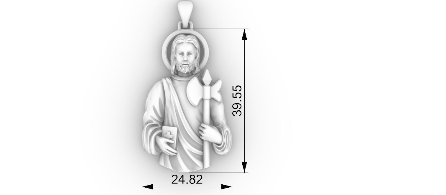 Saint Jude Thaddeus - Sao Judas Tadeu 3D print model_12