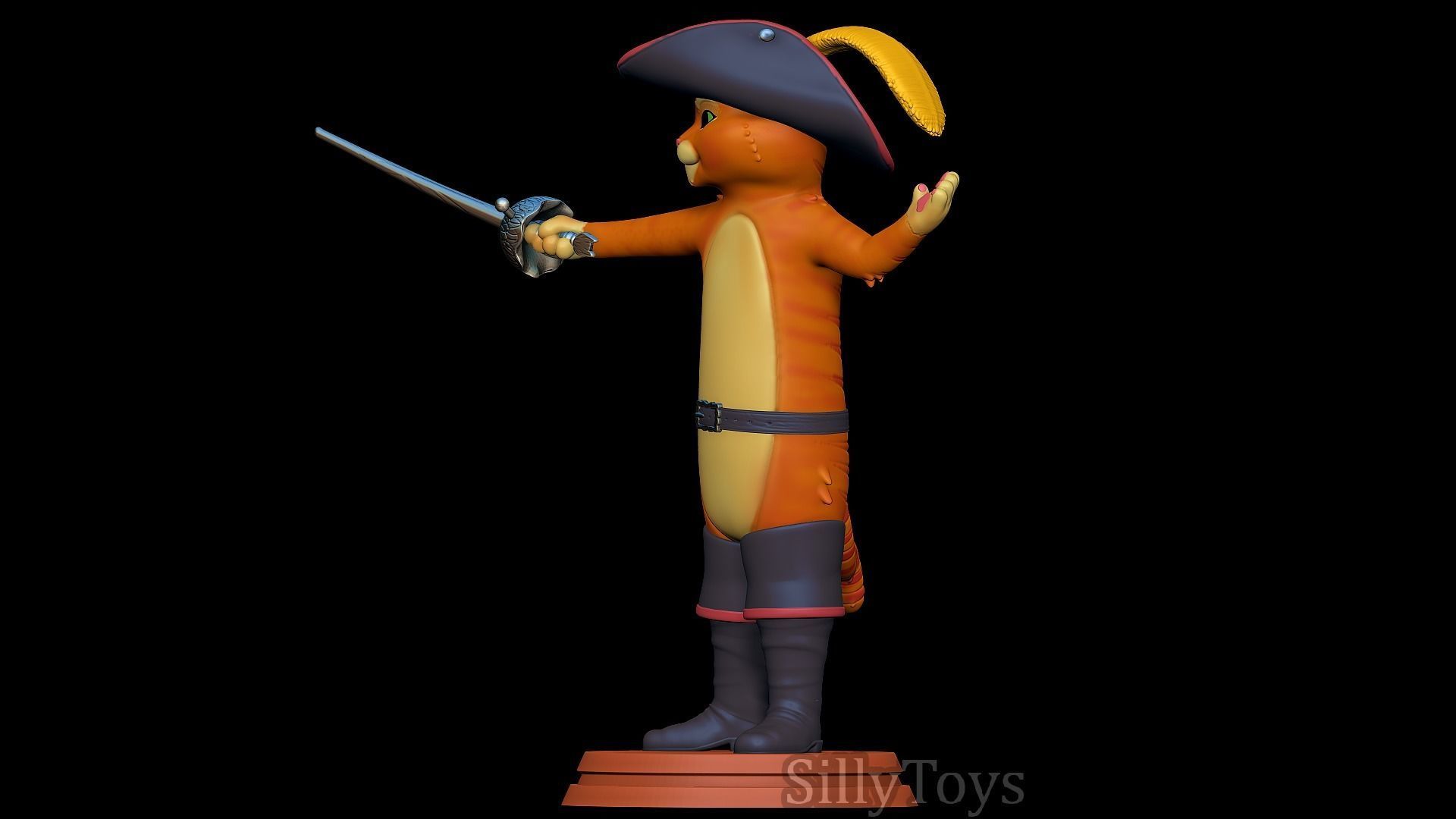 Puss in Boots 3D print model_2