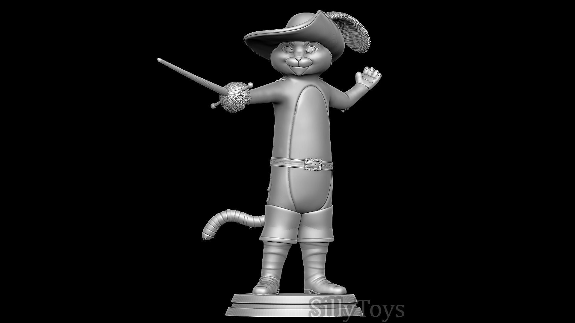 Puss in Boots 3D print model_7