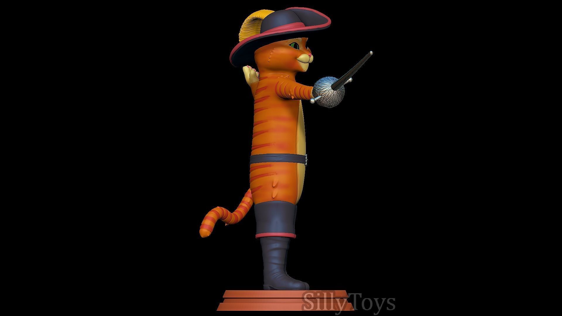 Puss in Boots 3D print model_5