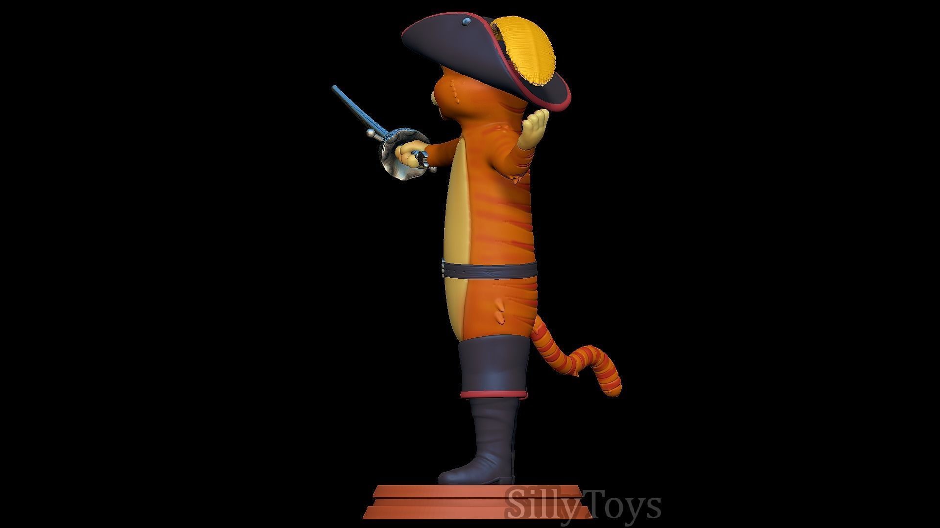 Puss in Boots 3D print model_3