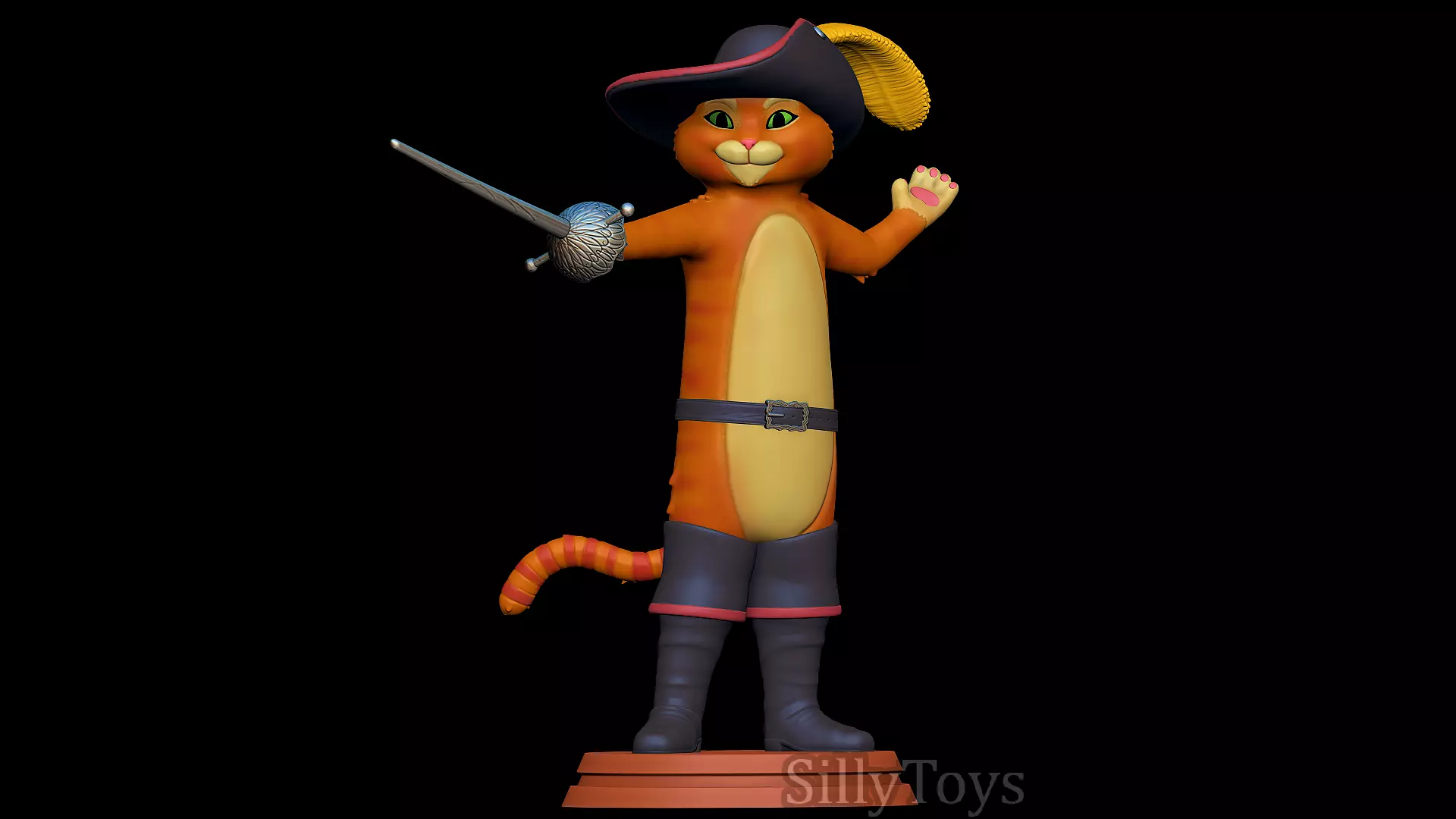 Puss in Boots 3D print model_0