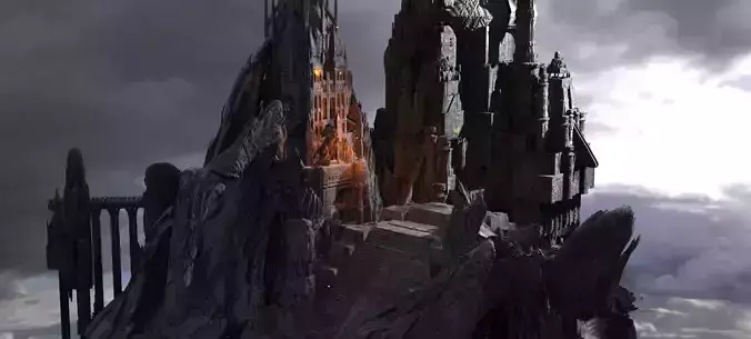 Dark Lizard Realms City Towers  3D model