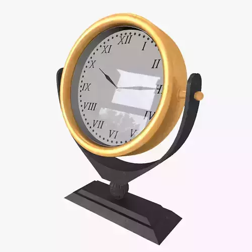 Desk Clock Low-poly 3D model