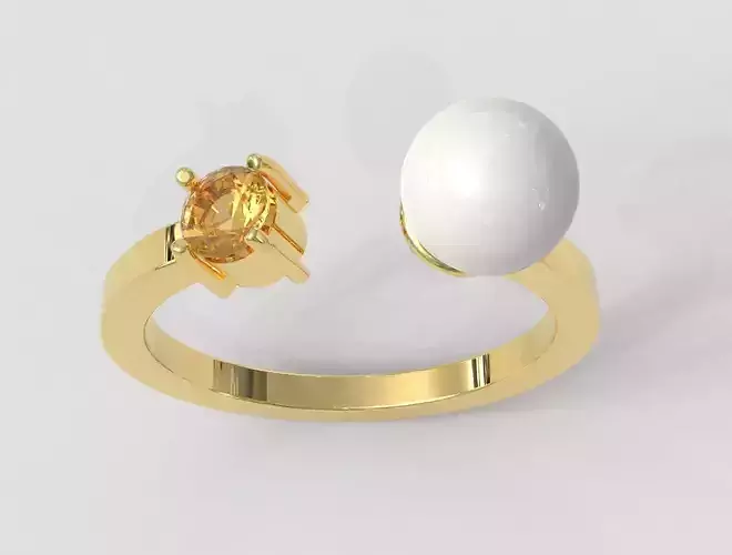 Pearl and Gemstone Ring
