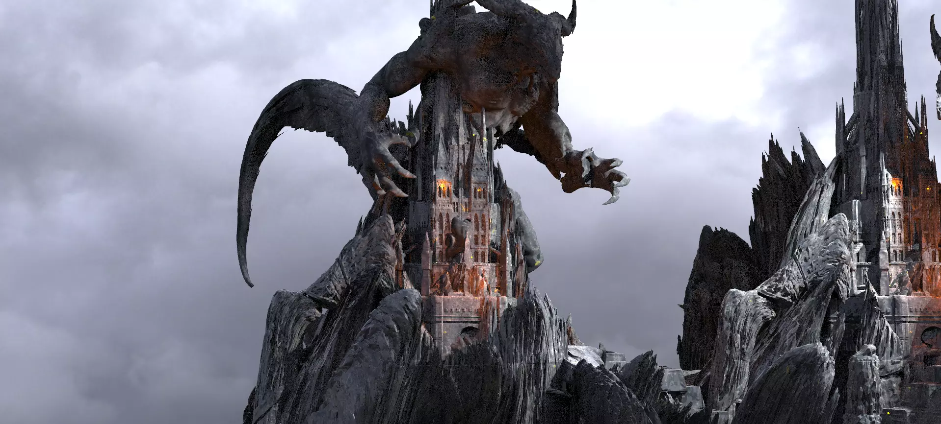 Dark Lizard Realms Arch Towers  3D model_0