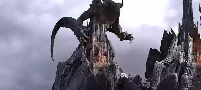 Dark Lizard Realms Arch Towers  3D model